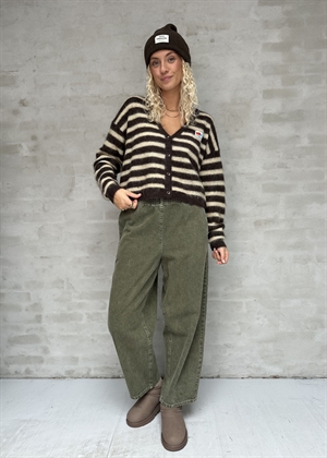 Nenybay strik cardigan Racine Raye Soja American Vintage 